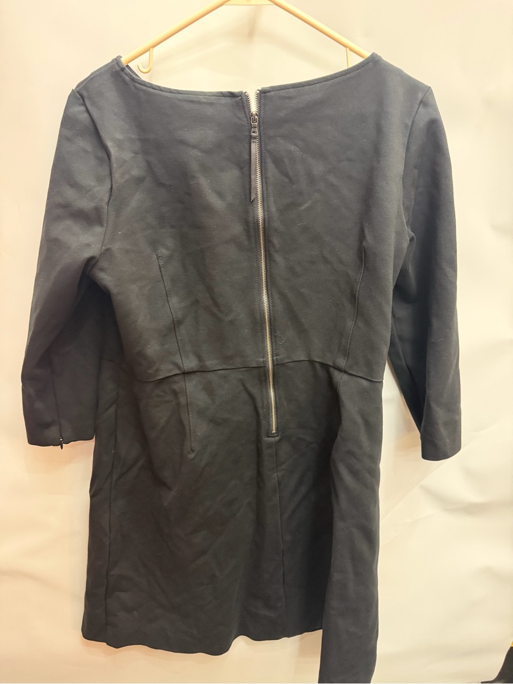 SPANX Black Long-Sleeve Zip-Back Dress women’s Size XL